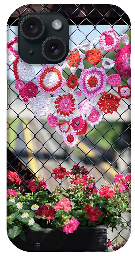 Heart iPhone Case featuring the photograph Crocheted Heart by Denise Kopko