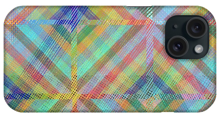 Pattern iPhone Case featuring the digital art Crossrods by Steve Hayhurst