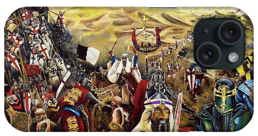 Crusades.knights Templar iPhone Case featuring the painting Crusades by John Palliser