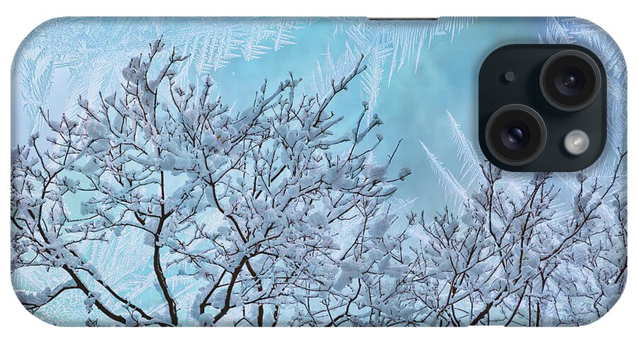 Winter iPhone Case featuring the photograph Crystal Blue Winter by Cate Franklyn
