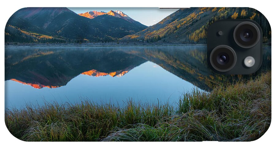 Autumn iPhone Case featuring the photograph Crystal Lake - 0577 by Jerry Owens