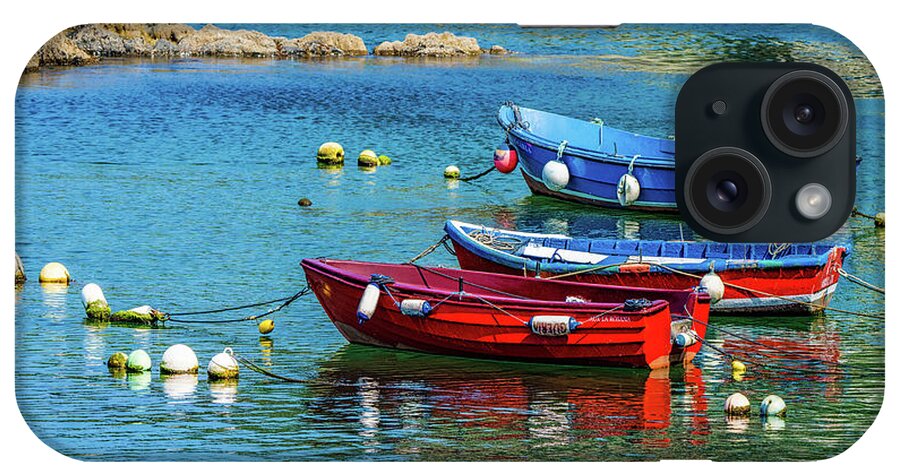 Fishing Boats iPhone Case featuring the photograph Cudillero Boats by Chris Lord