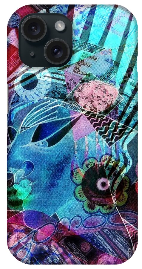 Cultures iPhone Case featuring the digital art Culture Clash 2 by Jayne Somogy
