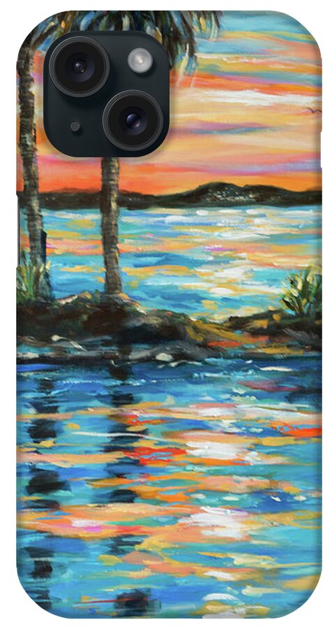 Tropical iPhone Case featuring the painting Cummings 3 by Linda Olsen