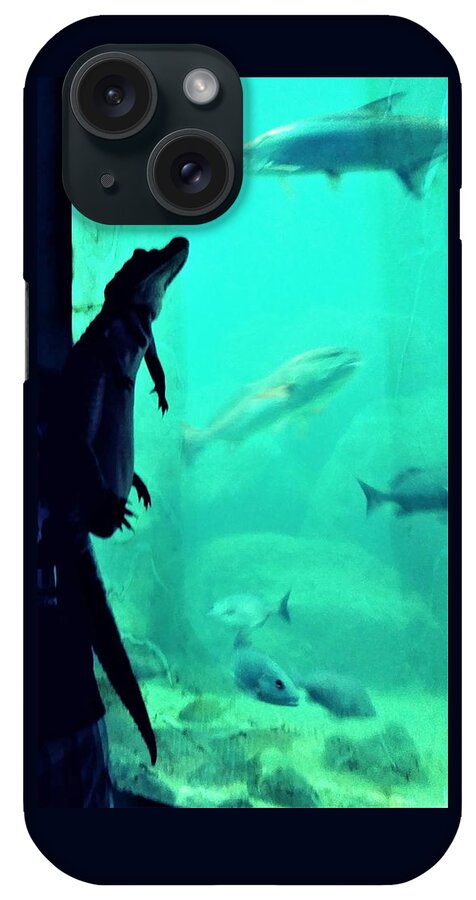 Baby Gator iPhone Case featuring the photograph Curiosity by Suzanne Berthier