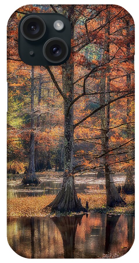 Autumn iPhone Case featuring the photograph Cypress Cove Reflections by Susan Rissi Tregoning