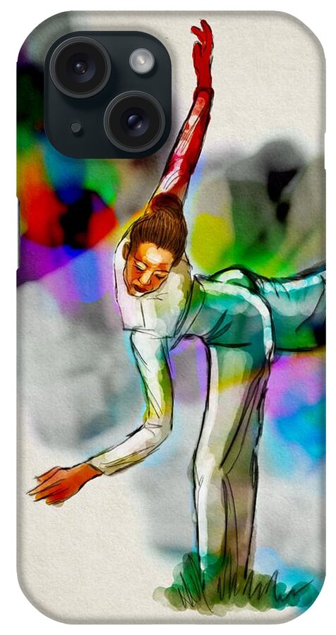 Dancer iPhone Case featuring the digital art Dancing In The Fields by Michael Kallstrom