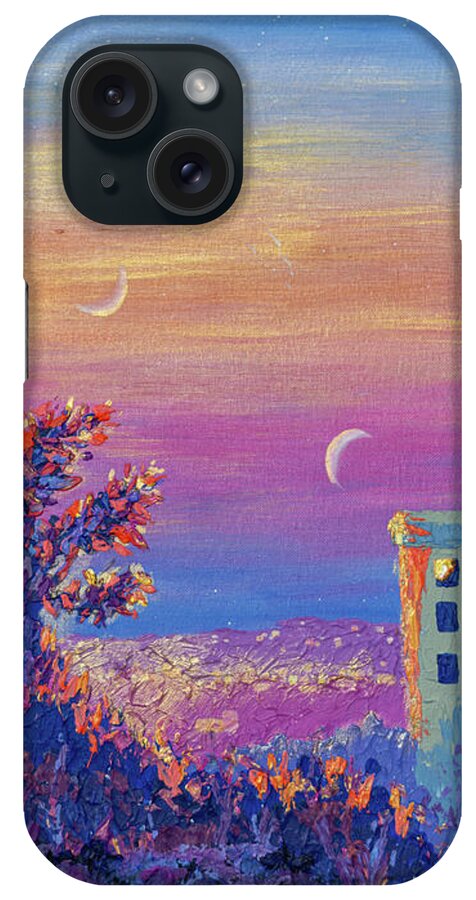 Landscape iPhone Case featuring the painting Daniela's Sunrise by Ashley Wright