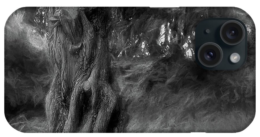 Tree iPhone Case featuring the photograph Dark Wind in the Cedars by Wayne King