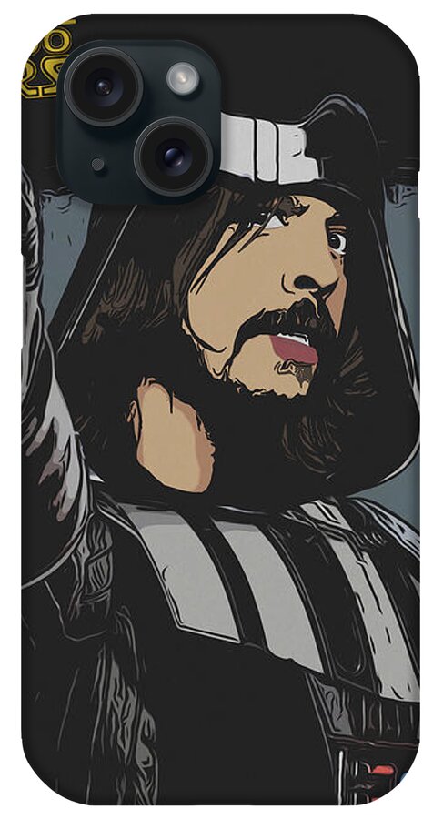 Dave Grohl iPhone Case featuring the digital art Darth Grohl by Christina Rick
