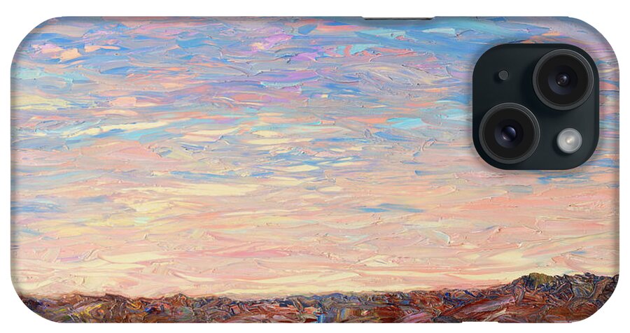 Daybreak iPhone Case featuring the painting Daybreak by James W Johnson