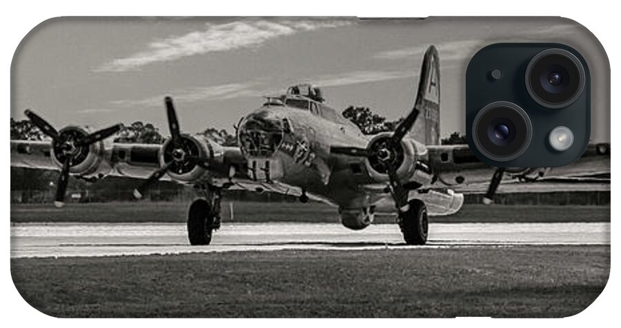 B-17g iPhone Case featuring the photograph Daybreak Takeoff by Chris Smith
