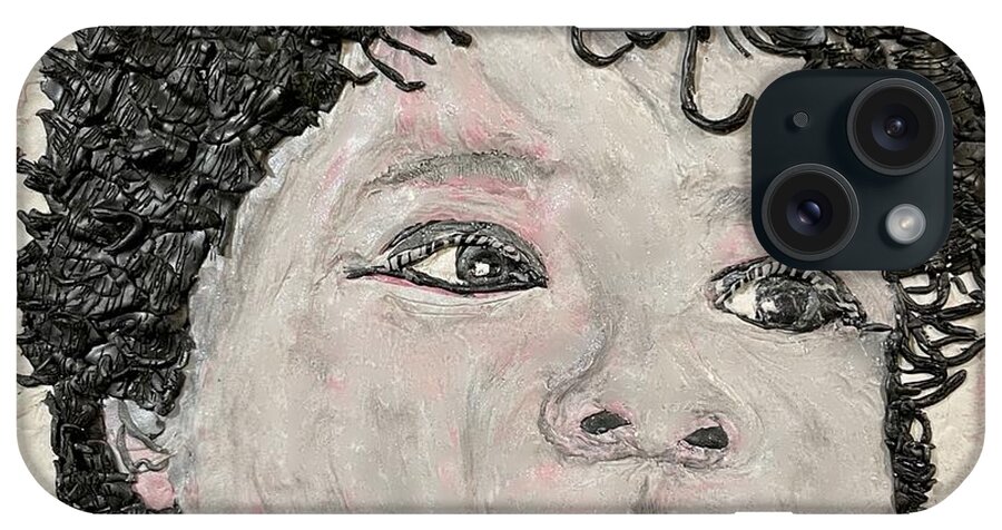  iPhone Case featuring the mixed media Daydreaming by Deborah Stanley