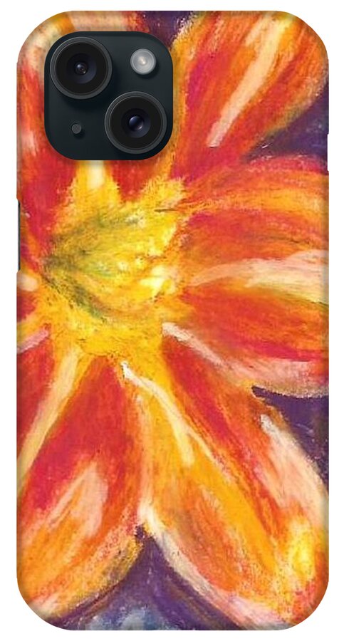 Daylily iPhone Case featuring the painting Daylily by Monica Resinger