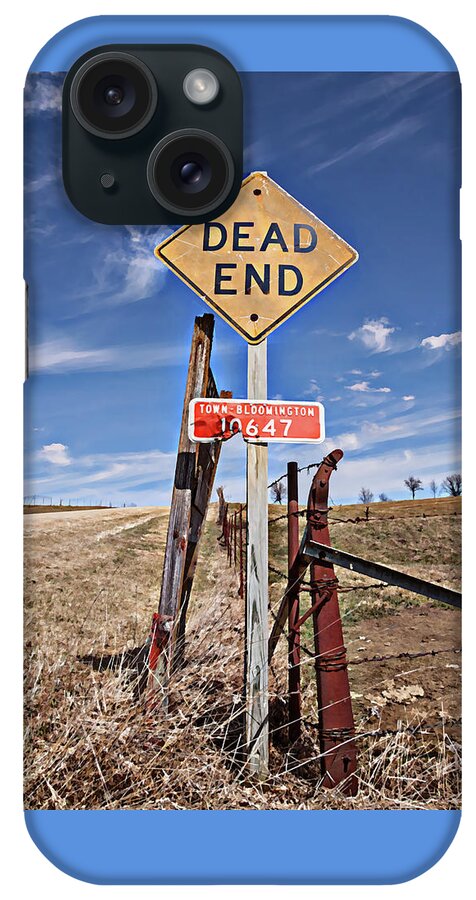 Dead End iPhone Case featuring the photograph Dead End On A Country Road by Steve Lucas
