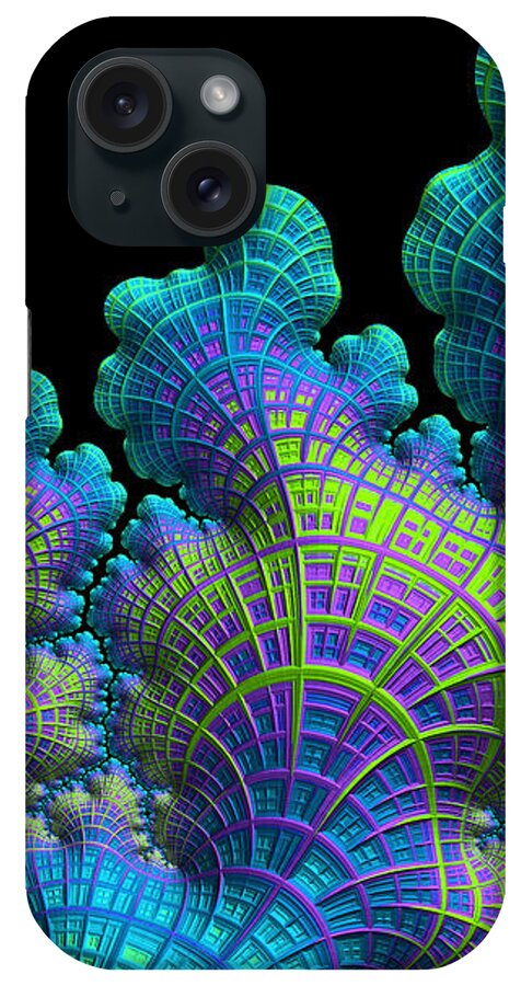 Deep Sea Coral iPhone Case featuring the digital art Deep Sea Coral by Susan Maxwell Schmidt