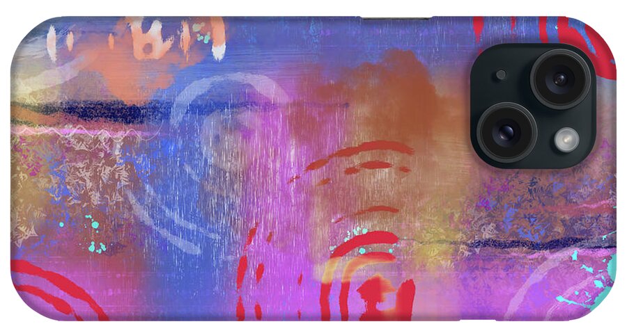 Abstract iPhone Case featuring the painting Deep Within by Art by Gabriele