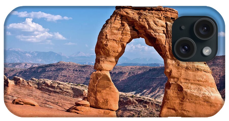 Arches iPhone Case featuring the photograph Delicate Arch Arches National Park by Delphimages Photo Creations