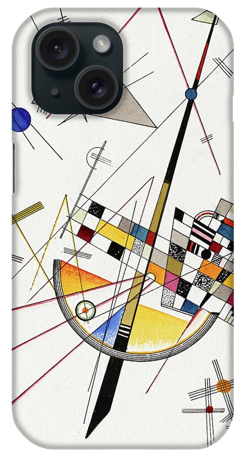 Wassily Kandinsky iPhone Case featuring the painting Delicate Tension, No. 85, 1923 by Wassily Kandinsky