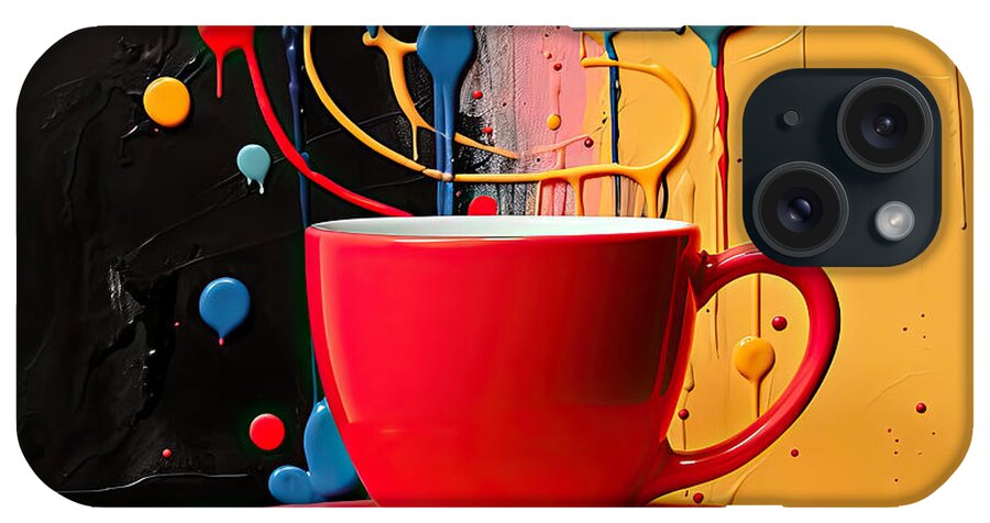 Red Cup iPhone Case featuring the digital art Delight to the Senses by Lourry Legarde