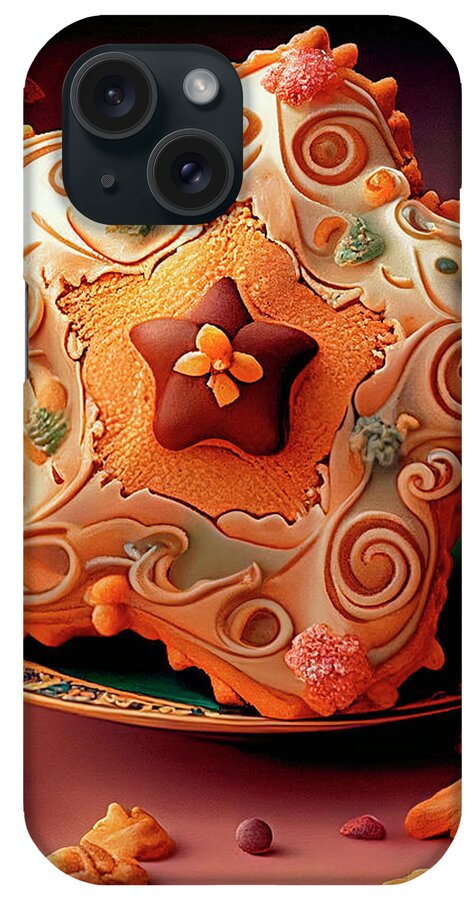 Decadent Cake iPhone Case featuring the painting Delphine's Bakery XI by Mindy Sommers