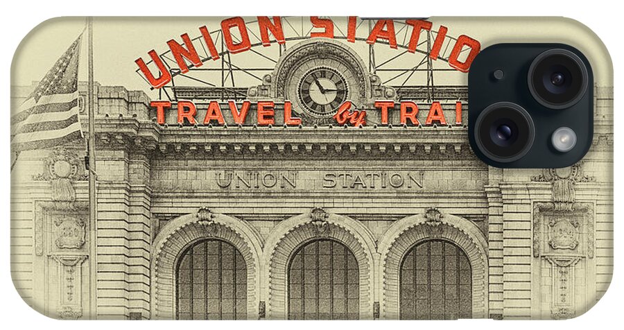 Union Station iPhone Case featuring the photograph Denver Union Station by Susan Rissi Tregoning