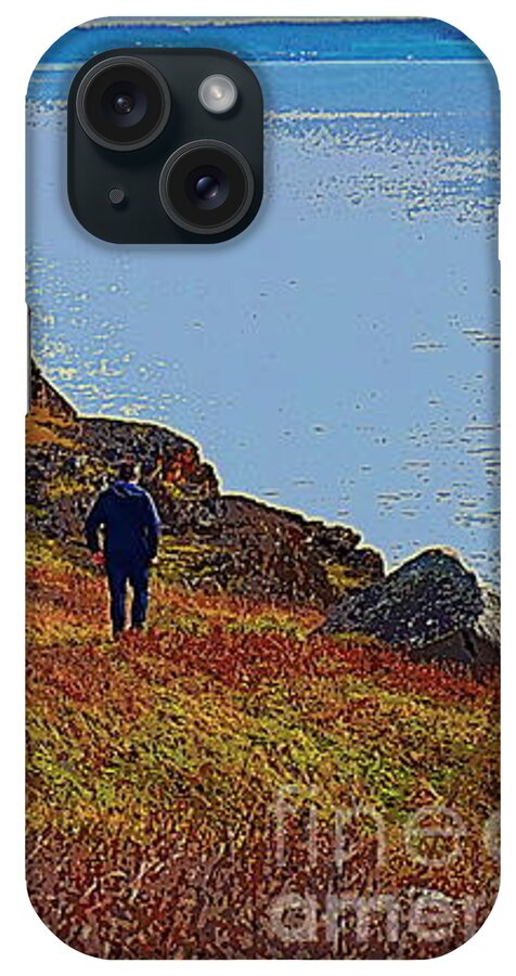 Iceberg Point iPhone Case featuring the photograph Descent Down Iceberg Point by the Man in Black by Sea Change Vibes