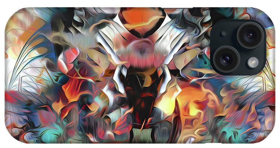 Abstract iPhone Case featuring the digital art Desire's Sunrise by Jeff Malderez
