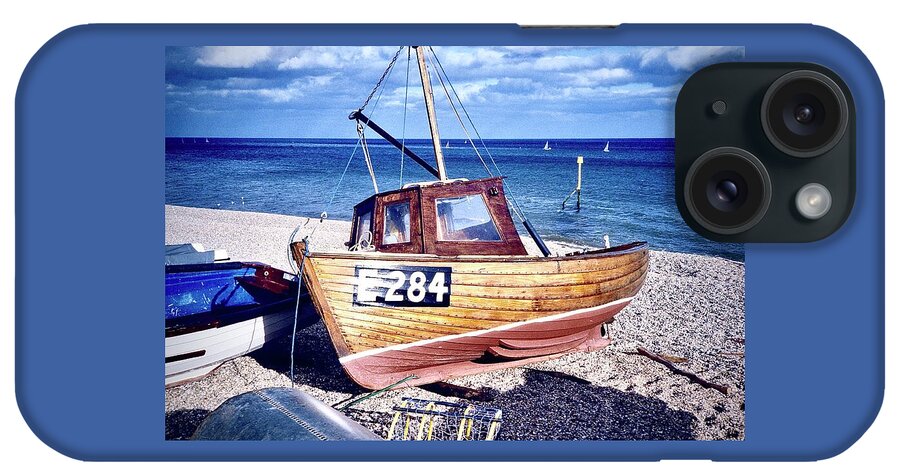 Devon iPhone Case featuring the photograph Devon Fishing Boat E284 by Gordon James