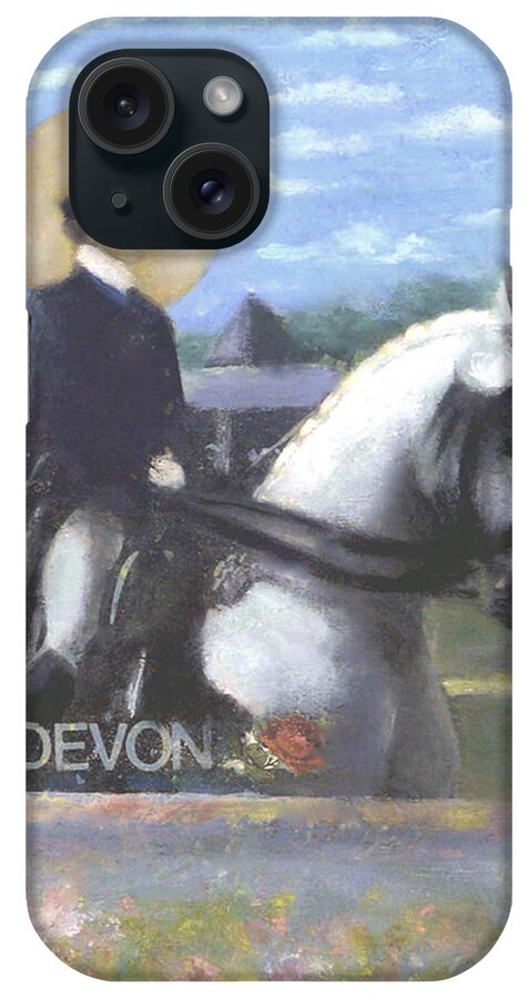 Horse iPhone Case featuring the painting Devon by Mary Ann Leitch