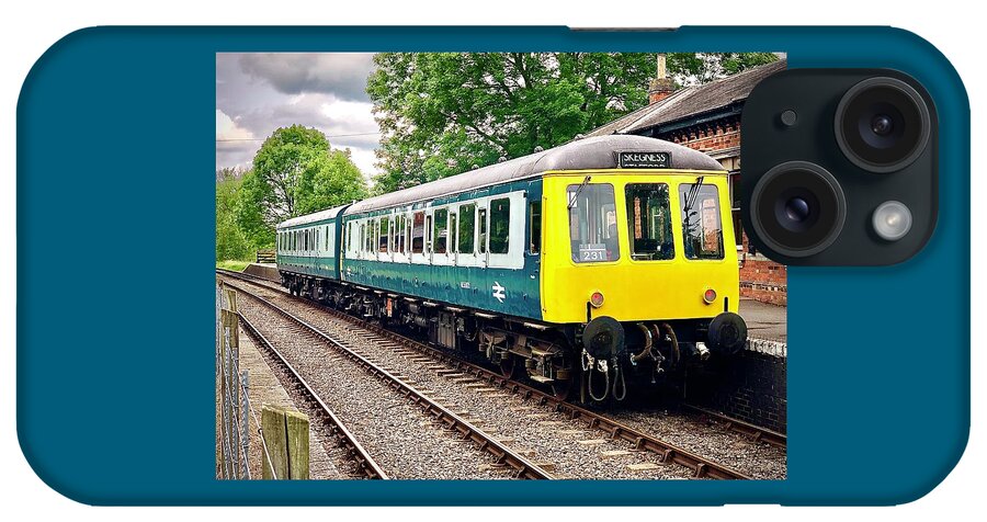 Br iPhone Case featuring the photograph British Rail Class 116 and Class 122 DMU Set by Gordon James