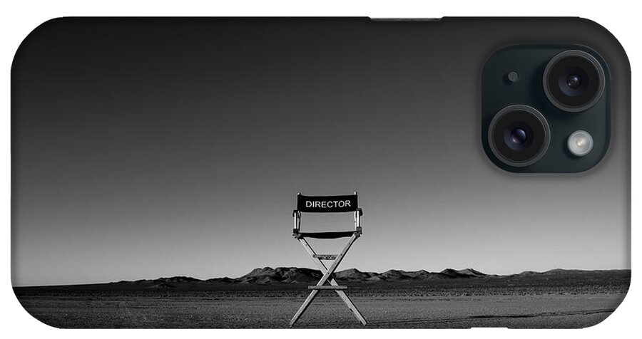 Director's Chair iPhone Case featuring the photograph Director's Cut by Brendan North