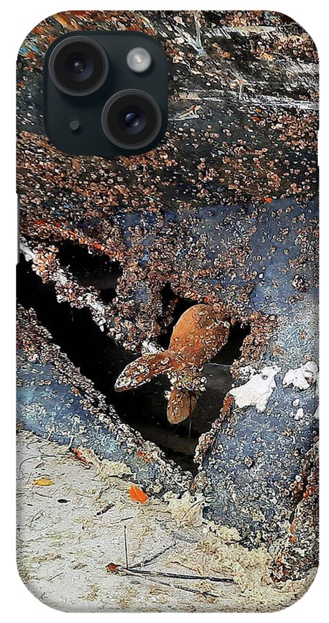 Steve Sperry Mighty Sight Studio Photography iPhone Case featuring the digital art Distressed Prop by Steve Sperry