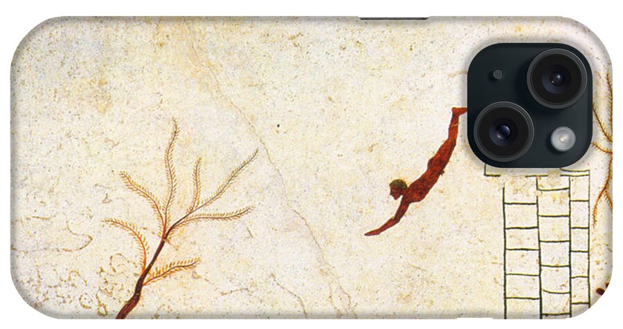 Tomb iPhone Case featuring the painting Diver Two by Troy Caperton