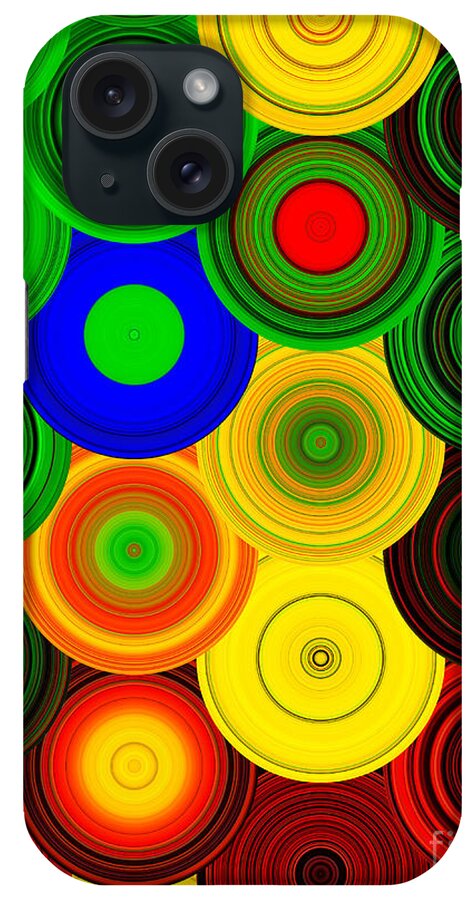 Do-si-do iPhone Case featuring the digital art Do-si-do Rainbows by Scott S Baker