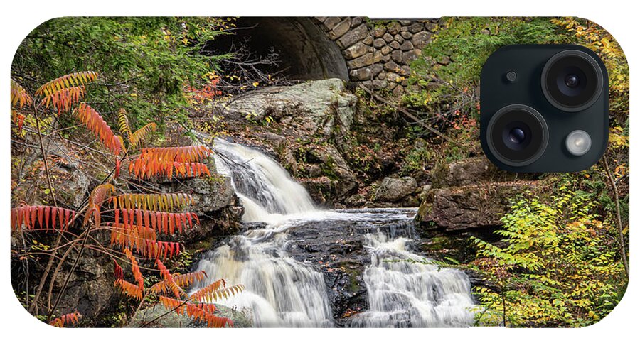Waterfall iPhone Case featuring the photograph Doanes Falls Royalston MA 1 Upper Fall by Michael Saunders