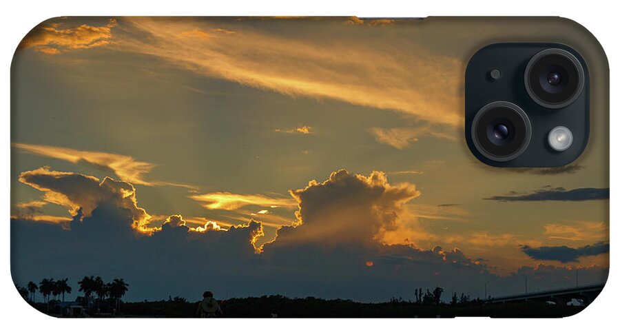 Sunset iPhone Case featuring the photograph Dock Sunset by Les Greenwood