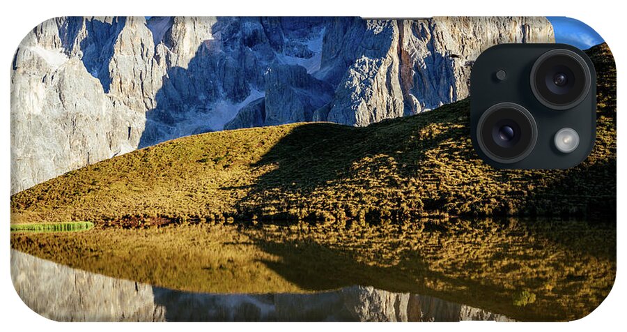 Blue iPhone Case featuring the photograph Dolomites Reflecting by Francesco Riccardo Iacomino