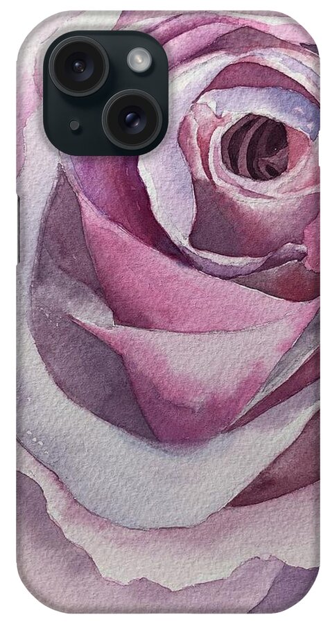 Pink Rose iPhone Case featuring the painting Dont Forget to Stop and Smell the Roses by Tara Moorman