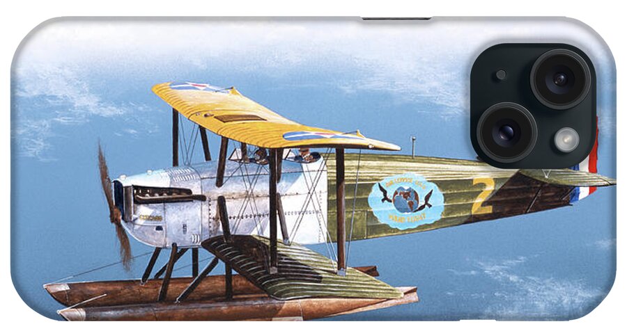 Aviation iPhone Case featuring the painting Douglas World Cruiser by Steve Ferguson
