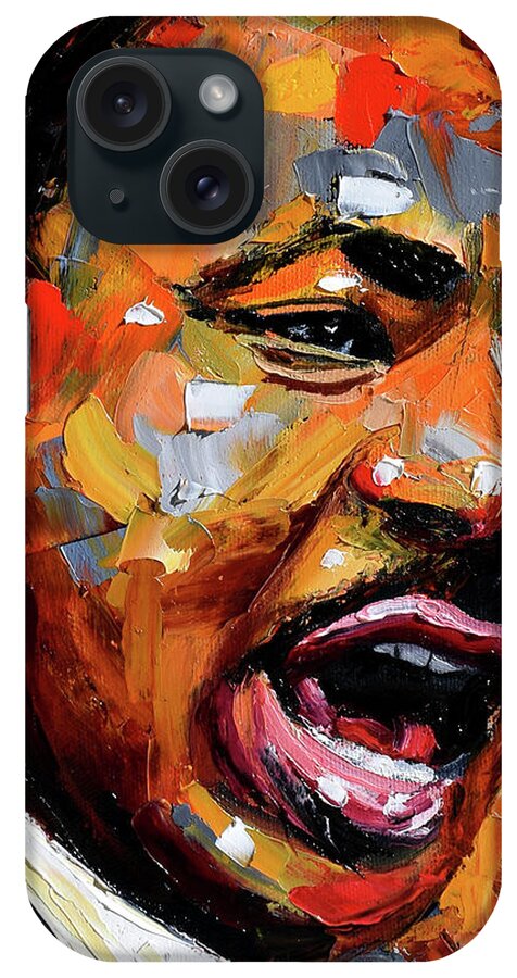 Dr. King iPhone Case featuring the painting Dr. King by Debra Hurd
