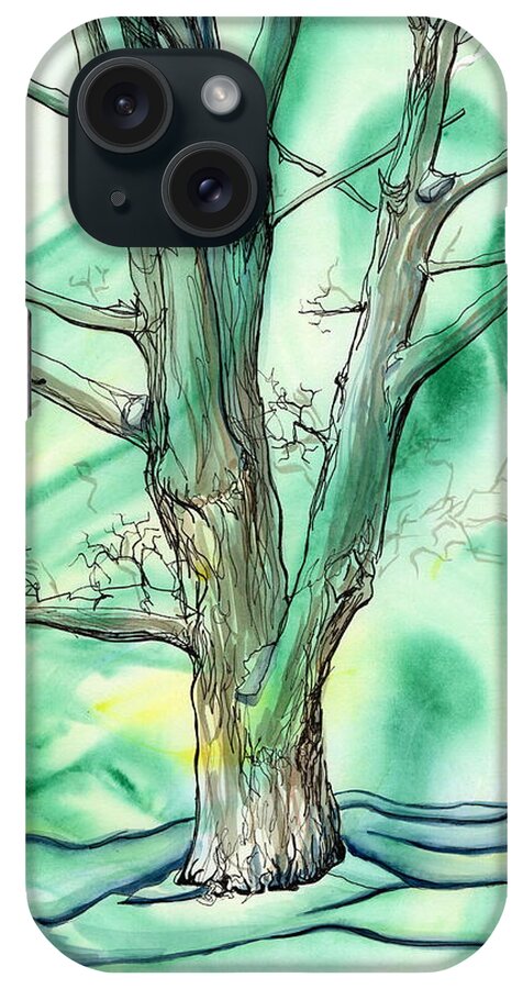 Swirl iPhone Case featuring the painting Dreaming of Spring by Tammy Nara