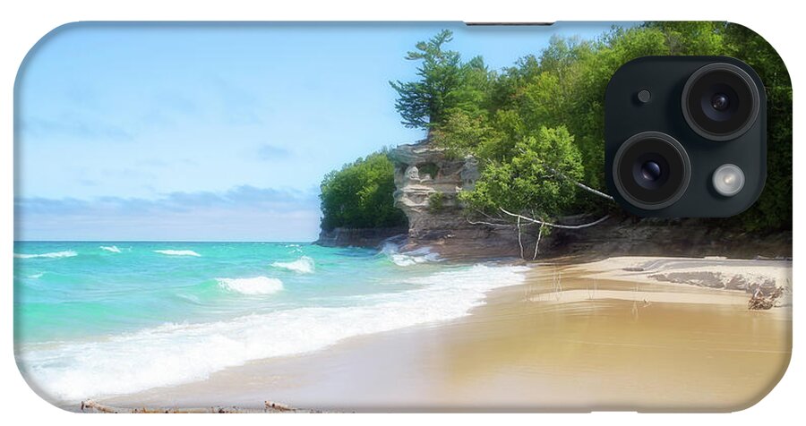 Day iPhone Case featuring the photograph Chapel Beach on Lake Superior by Robert Carter
