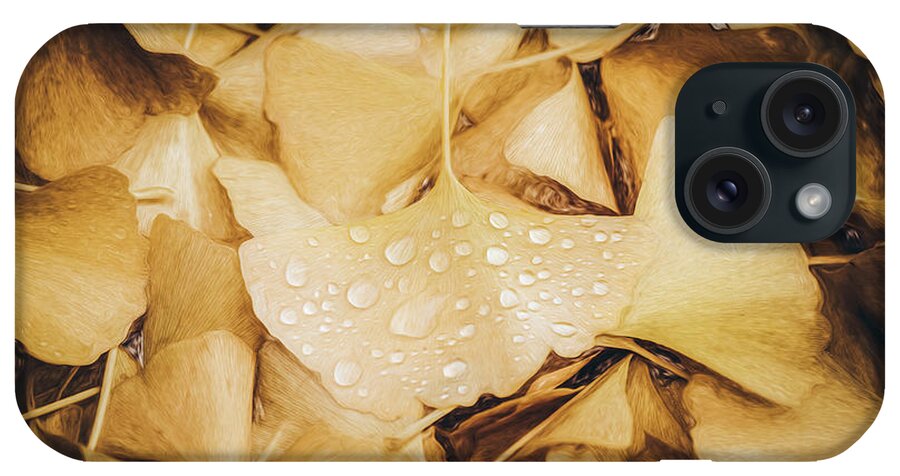 Autumn iPhone Case featuring the photograph Droplets as Gift by Philippe Sainte-Laudy