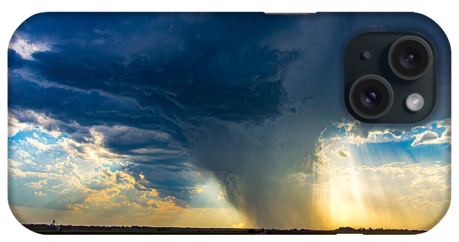 Nebraskasc iPhone Case featuring the photograph Dry High Based Nebraska Thunderstorm 001 by NebraskaSC