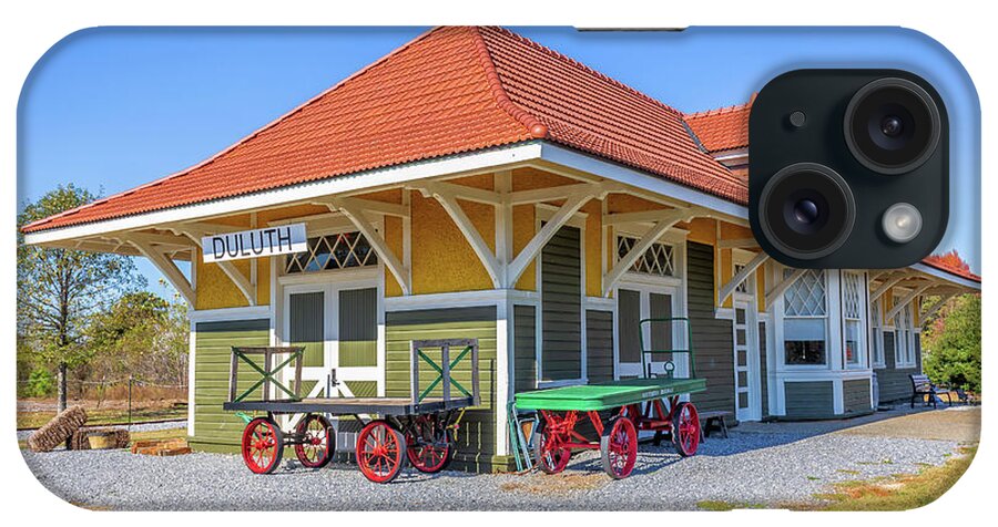 Train iPhone Case featuring the photograph Duluth Train Depot at the Southeastern Railway Museum by Peter Ciro