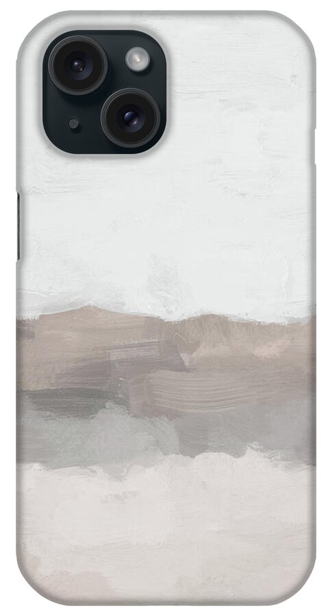 Gray iPhone Case featuring the painting Dune Hill by Rachel Elise