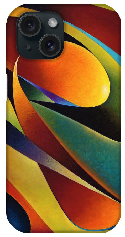 Curvismo iPhone Case featuring the painting Dynamic Series #12 by Ricardo Chavez-Mendez