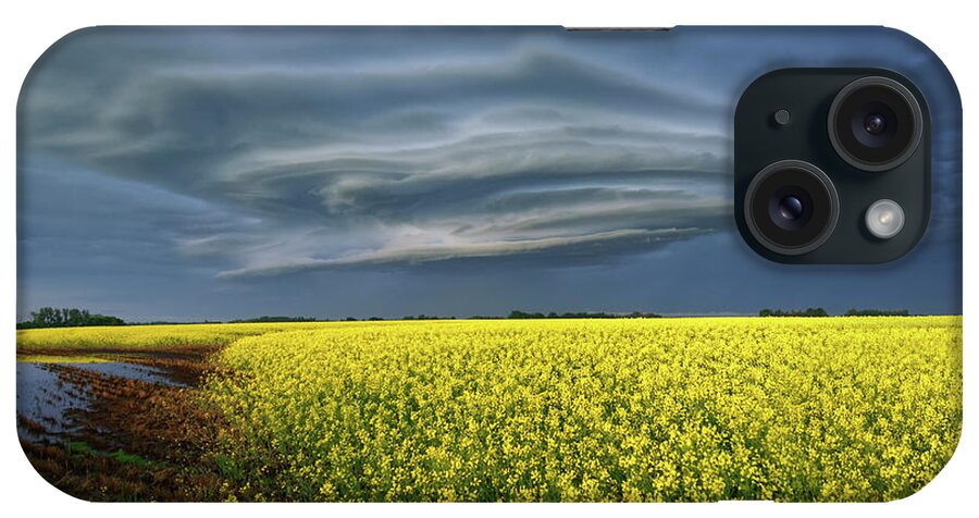 Landscape iPhone Case featuring the photograph Early Morning Supercell by Dan Jurak