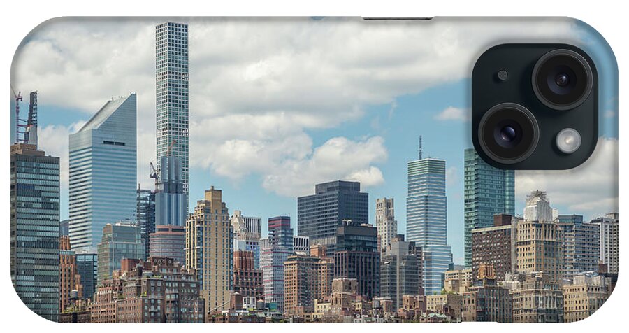 Manhattan Skyline iPhone Case featuring the photograph East Midtown Skyline by Cate Franklyn